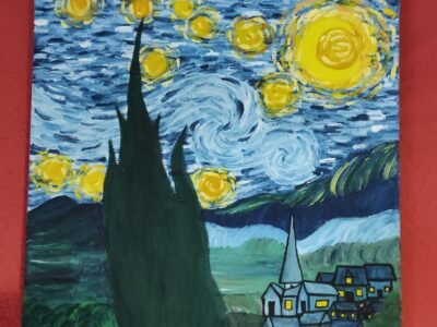 Слика - Ѕвездена Ноќ - В. Ван Гог